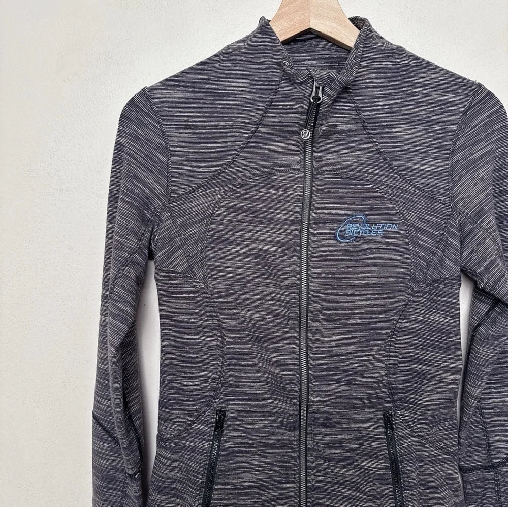 Lululemon Womens 6 Space Dye Active Track Jacket